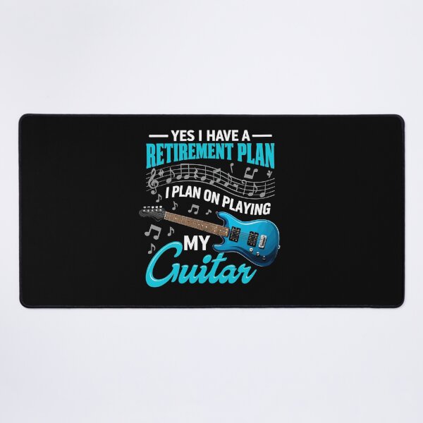 Item preview, Yes I Do Have A Retirement Plan I Plan On Playing The Guitar - Funny Musician Art designed and sold by BendyBeasts.