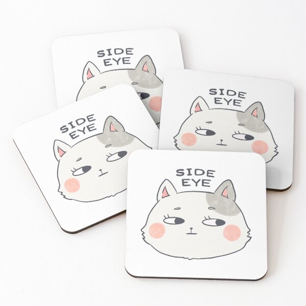 Item preview, Side Eye Cat - Funny Sassy Kitten Meme Sticker designed and sold by Hannah Kalma.