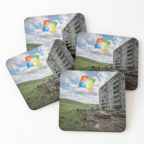Item preview, Windows XP Bliss Over Post-Soviet Housing Estate designed and sold by Late Theory.