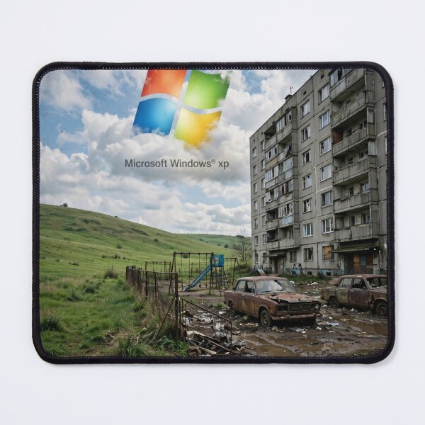 Item preview, Windows XP Bliss Over Post-Soviet Housing Estate designed and sold by Late Theory.
