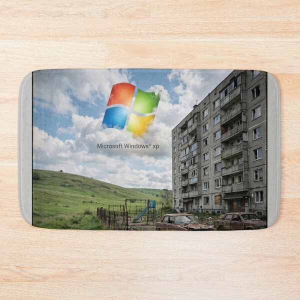 Item preview, Windows XP Bliss Over Post-Soviet Housing Estate designed and sold by Late Theory.