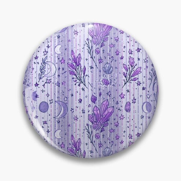 Item preview, Mystic Crystals and Moon Phases Cute Crayon Pattern designed and sold by VectorForge.