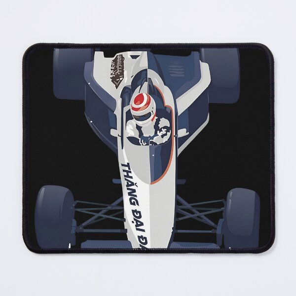Item preview, Aerial View Race Auto  Blue White designed and sold by StaySantai.