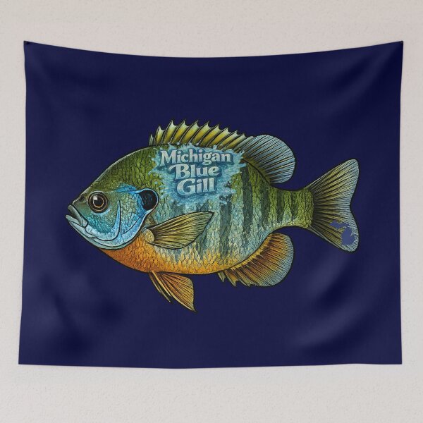 Item preview, Michigan Bluegill | Freshwater Fish Artwork designed and sold by FreshWaterWares.