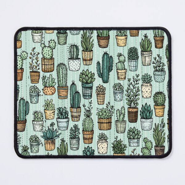 Item preview, Cute Potted Cacti and Succulents Botanical Pattern designed and sold by VectorForge.