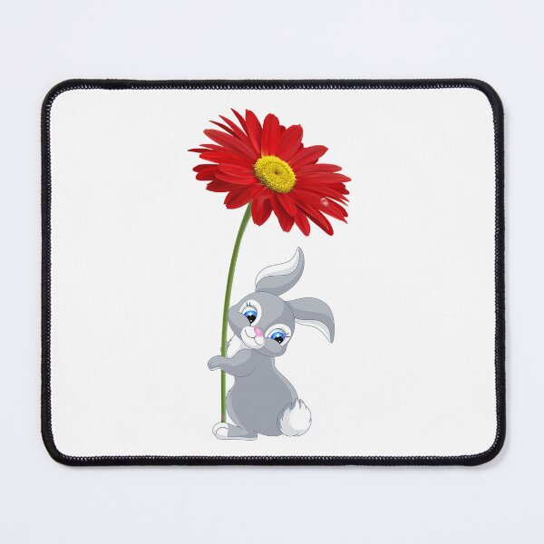 Item preview, Bunny holding a Gerbera  designed and sold by Intriguing Eclectives by Janelle  K.