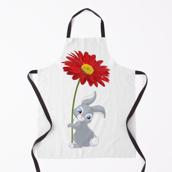 Item preview, Bunny holding a Gerbera designed and sold by Intriguing Eclectives by Janelle K.