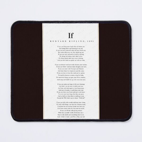 Item preview, IF Rudyard Kipling Golden Frame Edition designed and sold by LuluLeb.