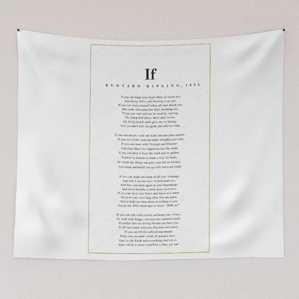 Item preview, IF Rudyard Kipling Golden Frame Edition designed and sold by LuluLeb.