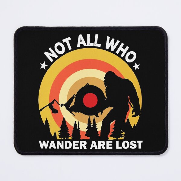 Item preview, Bigfoot Silhouette Mountain Retro Sunset designed and sold by nayafiknania.