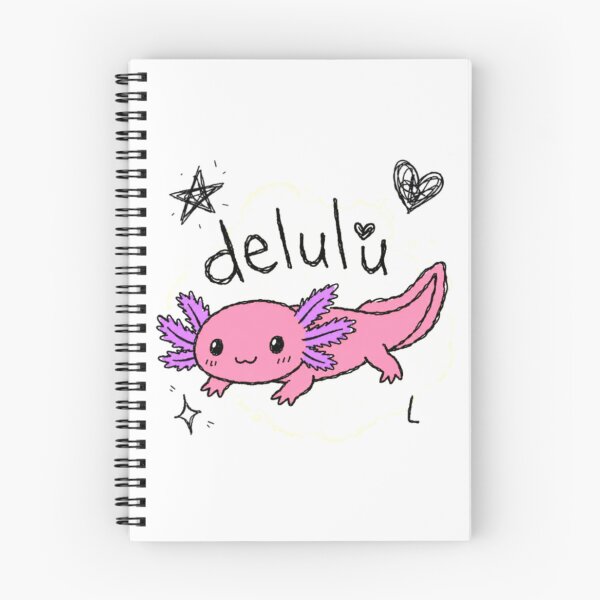 Item preview, Cute Axolotl Sticker Delulu Anti-Design Chaotic Cute Hand Drawn Kawaii Pink Purple Doodle Aesthetic designed and sold by Obinne.