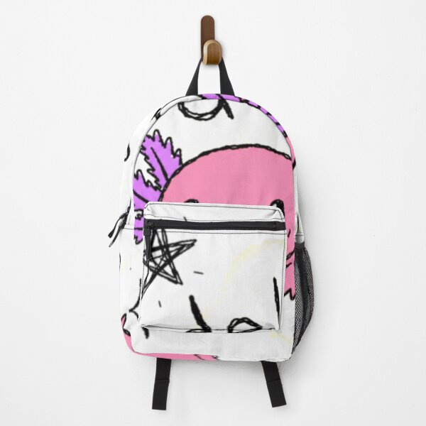 Item preview, Cute Axolotl Sticker Delulu Anti-Design Chaotic Cute Hand Drawn Kawaii Pink Purple Doodle Aesthetic designed and sold by Obinne.
