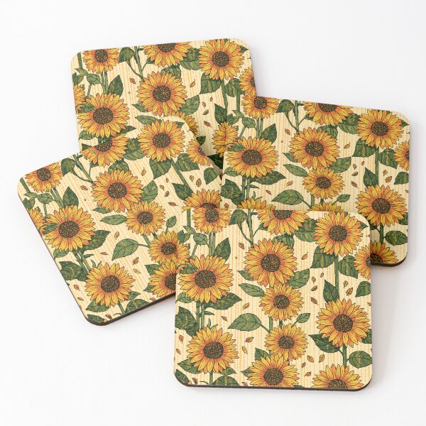 Item preview, Vintage Sunflowers Pattern Cute Crayon Style designed and sold by VectorForge.