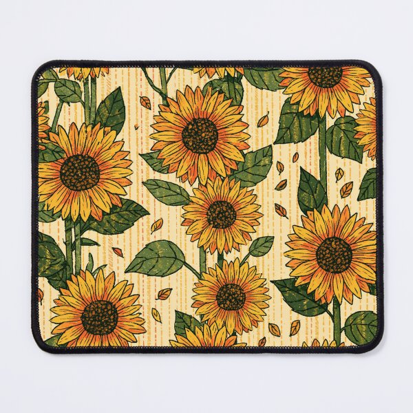 Item preview, Vintage Sunflowers Pattern Cute Crayon Style designed and sold by VectorForge.
