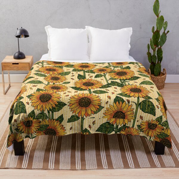 Item preview, Vintage Sunflowers Pattern Cute Crayon Style designed and sold by VectorForge.