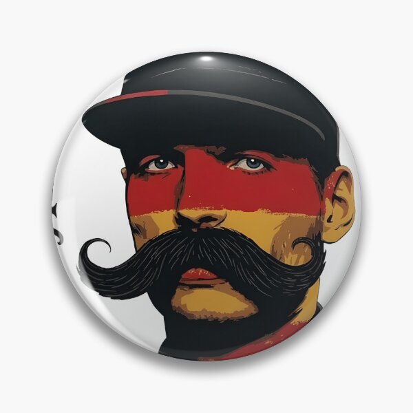 Item preview, Portrait Man Mustache German Flag Colors  designed and sold by PlanetSerpo.
