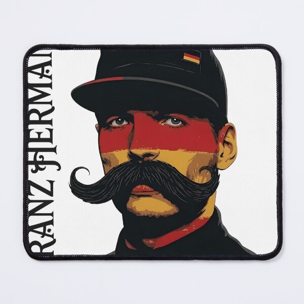 Item preview, Portrait Man Mustache German Flag Colors  designed and sold by PlanetSerpo.