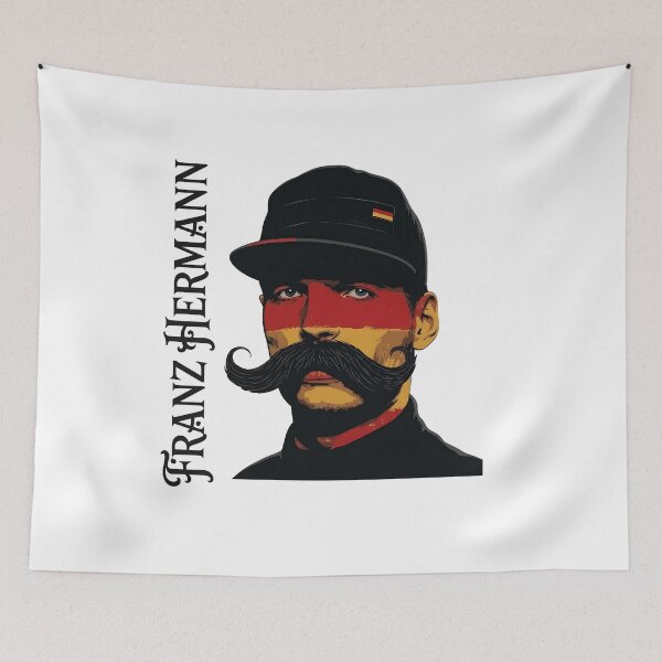 Item preview, Portrait Man Mustache German Flag Colors  designed and sold by PlanetSerpo.