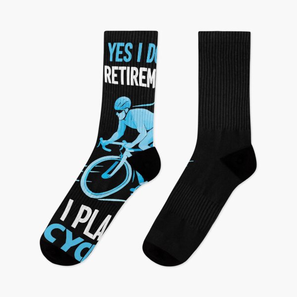 Item preview, My Retirement Plan Cycling - Funny Bicycle Cyclist Retro Sunset Art designed and sold by BendyBeasts.