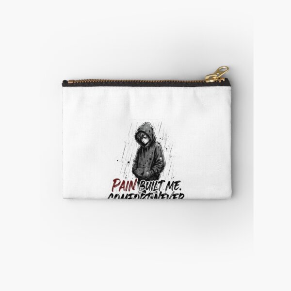 Item preview, Pain Built Me Comfort Never Could Aesthetic Anime Boy Sticker designed and sold by Trendykunnu.