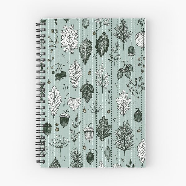 Item preview, Forest Wildlife Leaves and Acorns Botanical Pattern designed and sold by VectorForge.