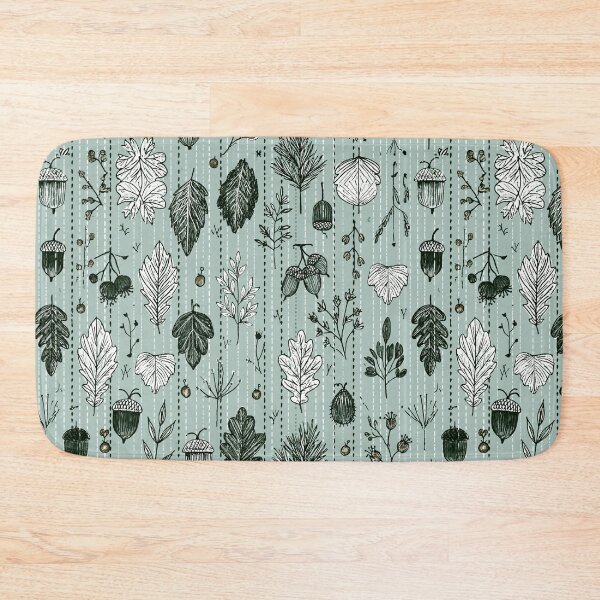 Item preview, Forest Wildlife Leaves and Acorns Botanical Pattern designed and sold by VectorForge.