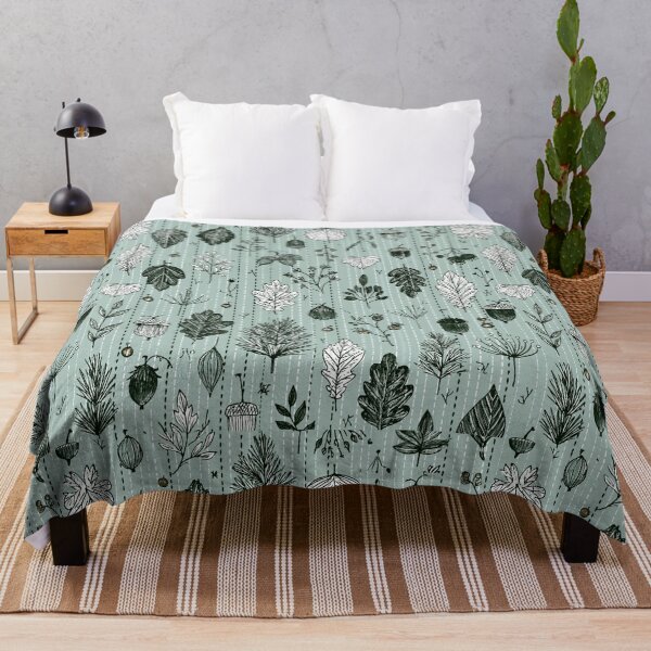 Item preview, Forest Wildlife Leaves and Acorns Botanical Pattern designed and sold by VectorForge.