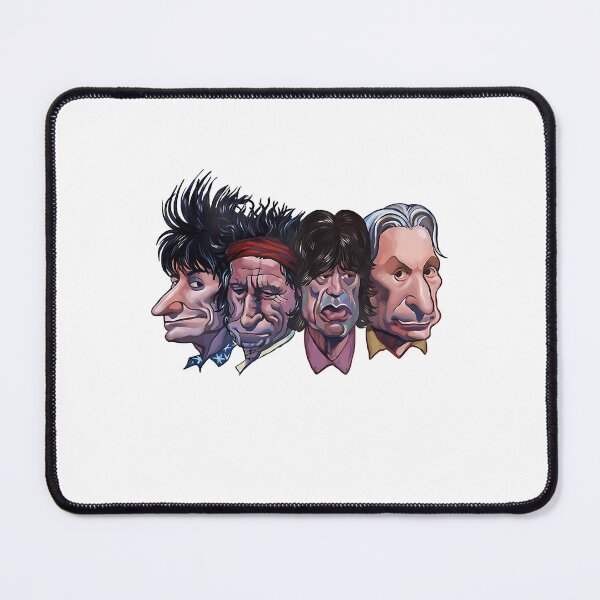 Item preview, The Rolling Stones Caricature Rock Band Members Portrait designed and sold by A Better Day.