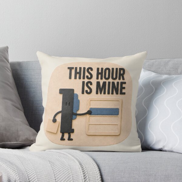 Item preview, This Hour Is Mine | Personal Time Boundary Character Art					 designed and sold by Unhurried Turn Studio.
