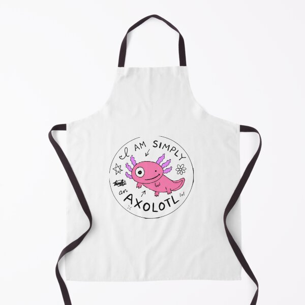 Item preview, I Am Simply An Axolotl Sticker MS Paint Hand Drawn Funny Cute Chaotic Anti Design Meme Kawaii Pink Purple Doodle designed and sold by Obinne.