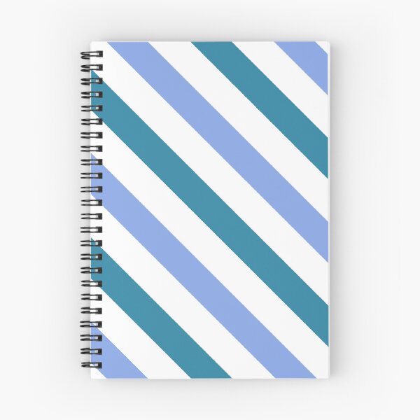 Item preview, Ocean blue diagonal striped pattern  designed and sold by Pattern Petals.
