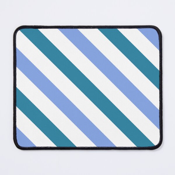 Item preview, Ocean blue diagonal striped pattern  designed and sold by Pattern Petals.
