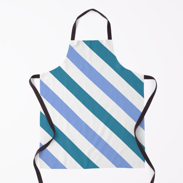 Item preview, Ocean blue diagonal striped pattern designed and sold by Pattern Petals.