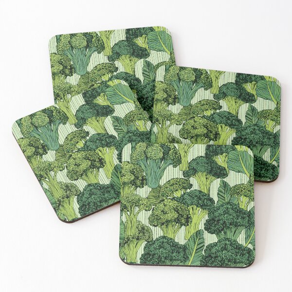 Item preview, Fresh Green Broccoli Vegetable Cute Crayon Pattern designed and sold by VectorForge.
