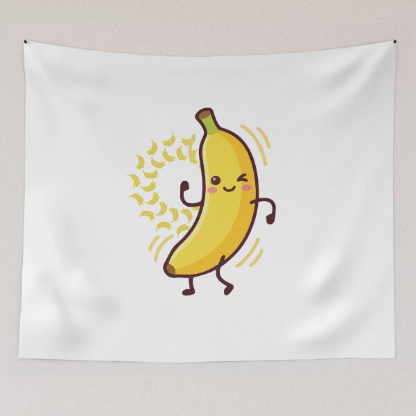 Item preview, Cute Dancing Banana Cartoon Illustration designed and sold by     Sela Art .