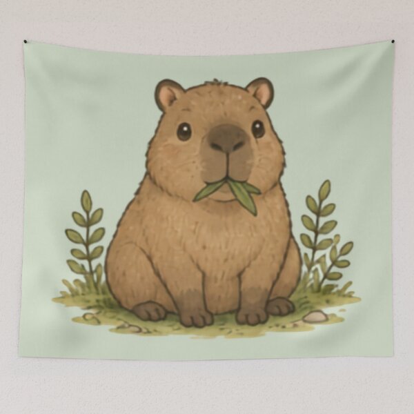 Item preview, Cute Chill Capybara designed and sold by MellowMunchkins.
