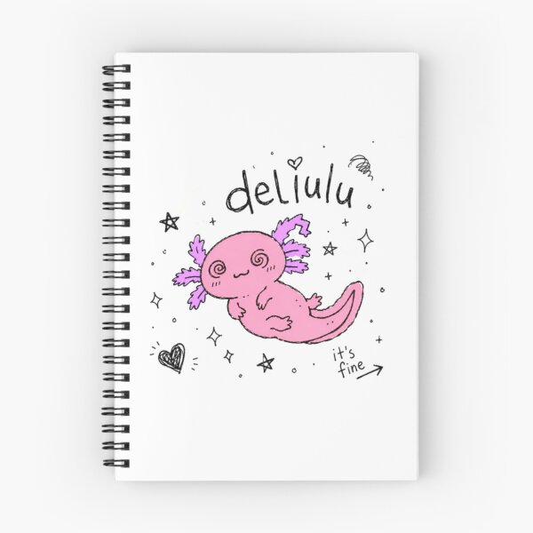Item preview, Delulu Axolotl Sticker Spiral Eyes Dazed Dreamy Cute Hand Drawn Kawaii Pink Purple Sparkle Chaotic Anti Design Meme designed and sold by Obinne.