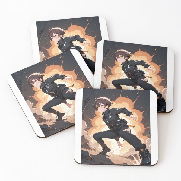 Item preview, Illustration - Stylized Female Character, Dynamic Action Scene designed and sold by AnimeShin.