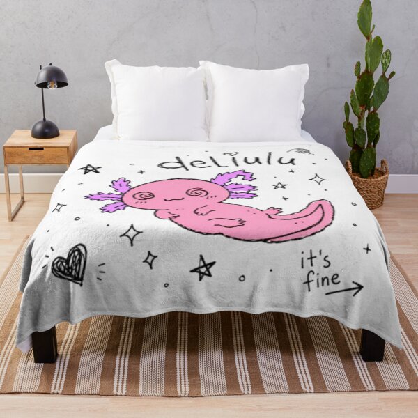 Item preview, Delulu Axolotl Sticker Spiral Eyes Dazed Dreamy Cute Hand Drawn Kawaii Pink Purple Sparkle Chaotic Anti Design Meme designed and sold by Obinne.
