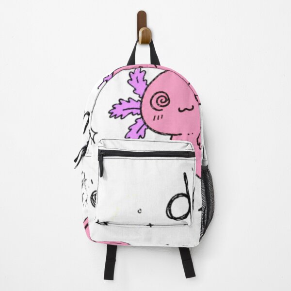 Item preview, Delulu Axolotl Sticker Spiral Eyes Dazed Dreamy Cute Hand Drawn Kawaii Pink Purple Sparkle Chaotic Anti Design Meme designed and sold by Obinne.