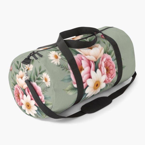 Item preview, Vintage Botanical Garden Floral Seamless Pattern | Luxury Flower Duffle Bag Design designed and sold by PrincessJStudio.