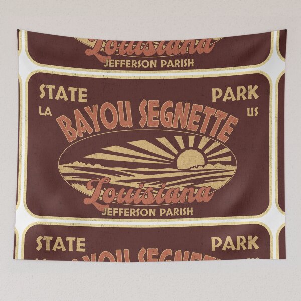 Item preview, Bayou Segnette State Park, Jefferson Parish, Louisiana, badge design designed and sold by Wanderful-roads.