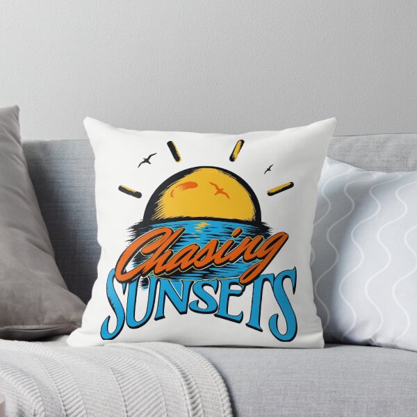 Item preview, Chasing Sunsets California Surf Beach Blue Ocean Palm Trees Art designed and sold by illeN-Art-World.