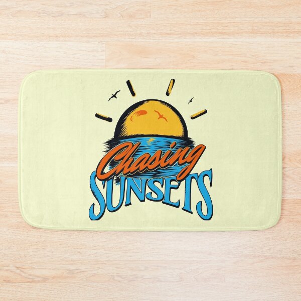 Item preview, Chasing Sunsets California Surf Beach Blue Ocean Palm Trees Art designed and sold by illeN-Art-World.
