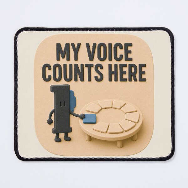 Item preview, My Voice Counts Here | Self-Advocacy Character Art designed and sold by Unhurried Turn Studio.