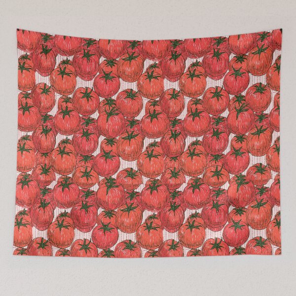 Item preview, Juicy Red Tomatoes Garden Cute Crayon Pattern designed and sold by VectorForge.