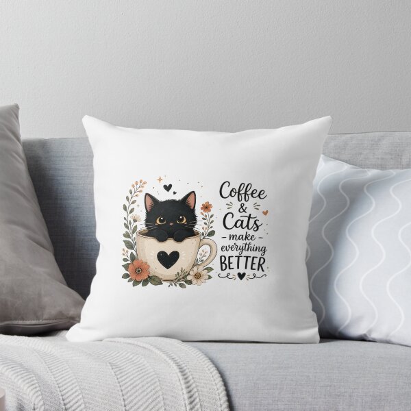 Item preview, El café y los gatos lo mejoran todo. designed and sold by ampotski.