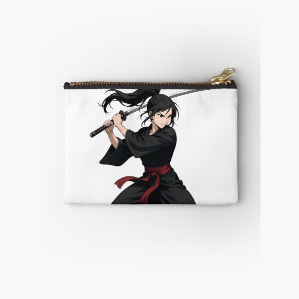 Item preview, Young Vigorous Girl Student Samurai with Katana – Japanese Warrior Girl Art designed and sold by Lag-Threads.