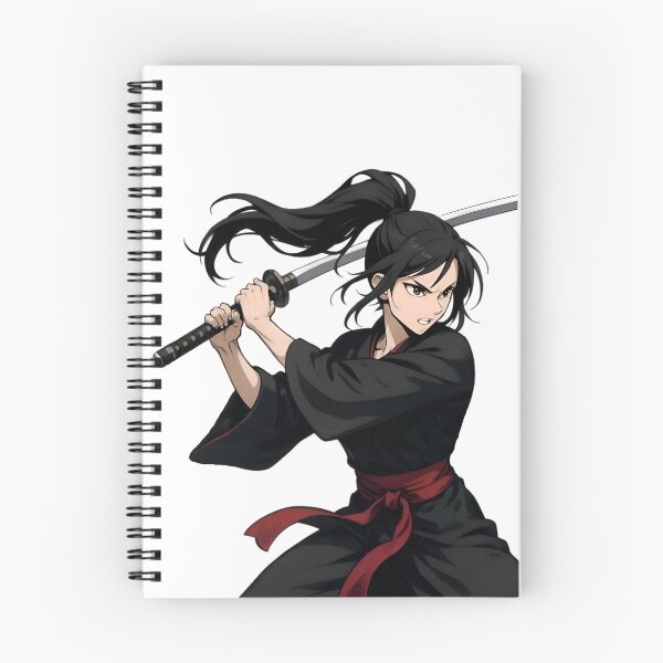 Item preview, Young Vigorous Girl Student Samurai with Katana – Japanese Warrior Girl Art designed and sold by Lag-Threads.