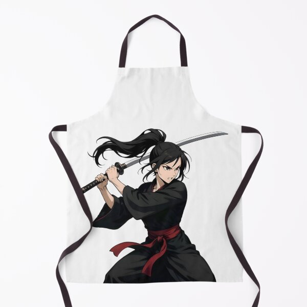 Item preview, Young Vigorous Girl Student Samurai with Katana – Japanese Warrior Girl Art designed and sold by Lag-Threads.